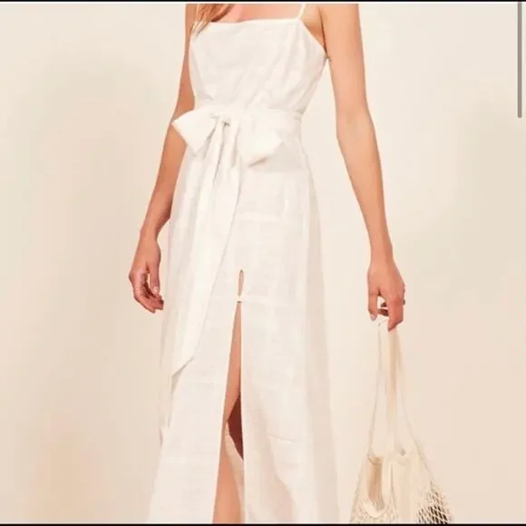 Reformation White Pineapple Dress, size S - Picture 9 of 10